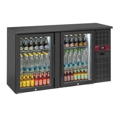 Refroidisseur de bouteilles 2 portes vitrées, 320 litres, pieds réglables RLB2-2G